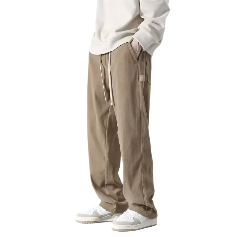 Men's Corduroy Draw String Casual Pants