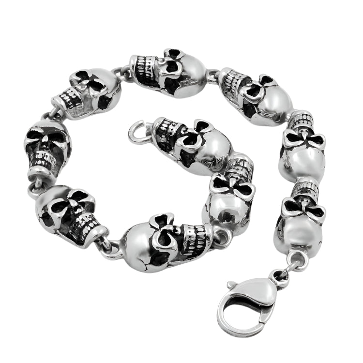 Stainless Steel Skull Bracelet