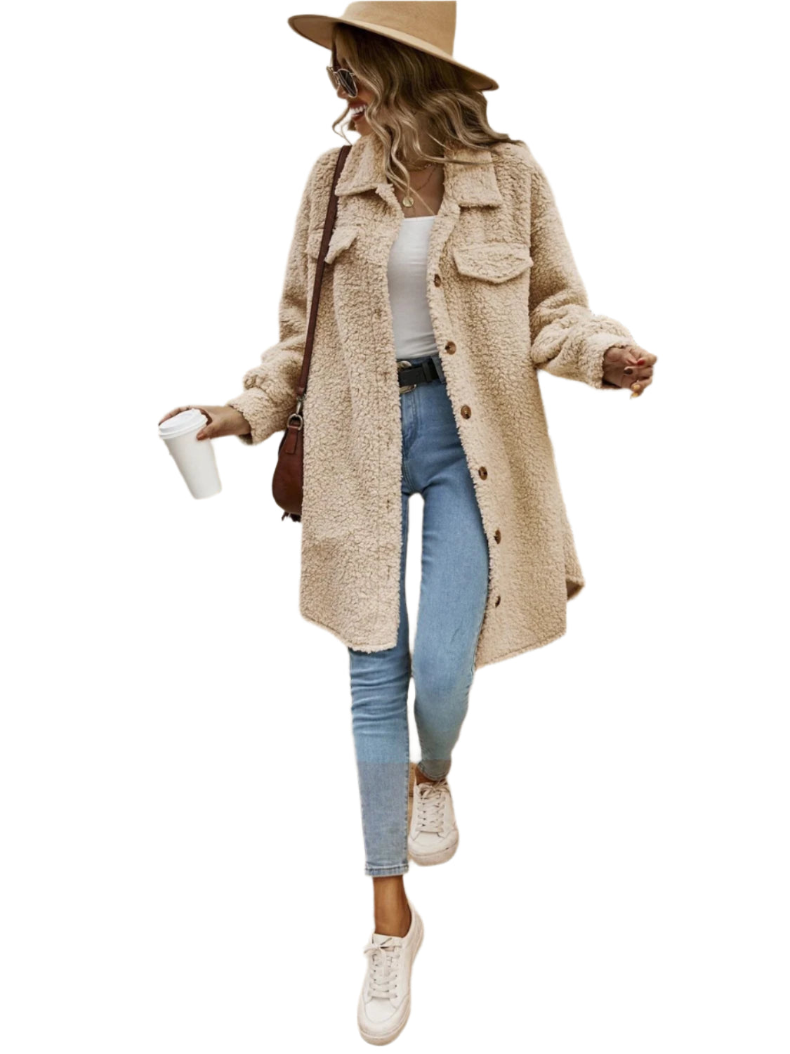 Collared Button Down Coat