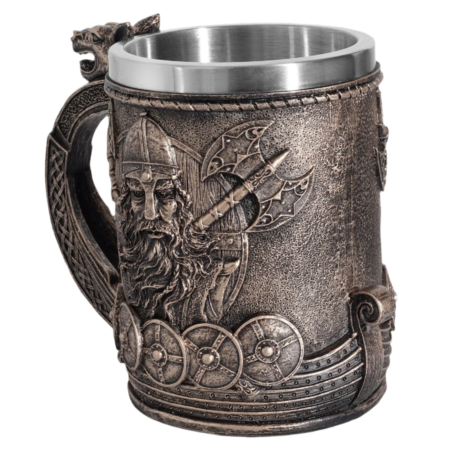 Handmade Norse Viking Beer Stein Resin Altar Mug