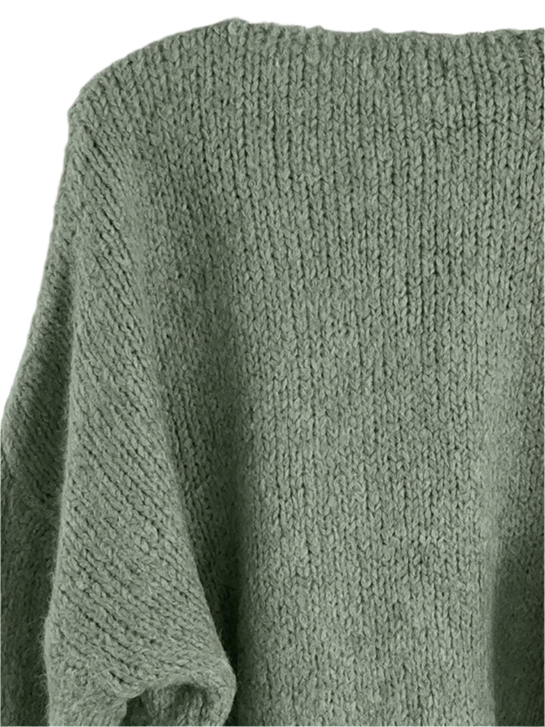 Tied Long Sleeve Dropped Shoulder Cardigan