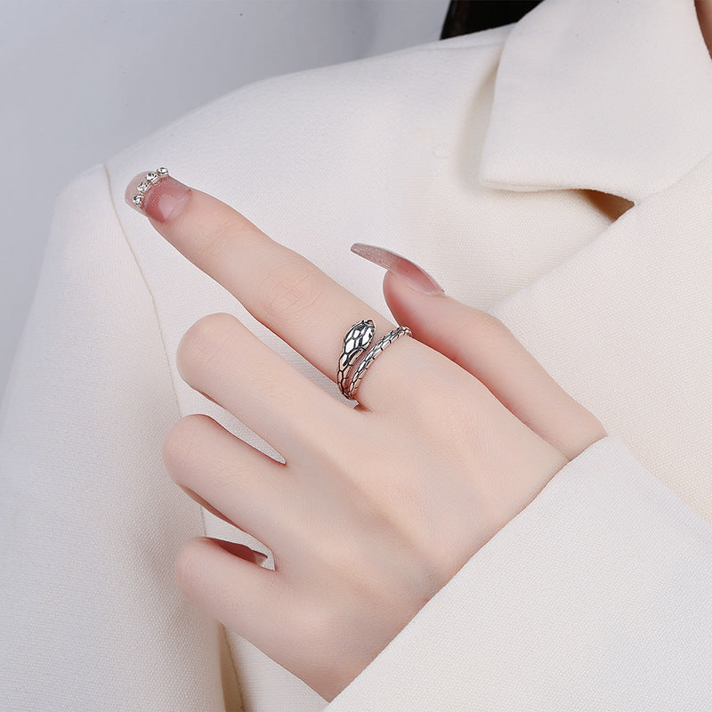 925 Sterling Silver Snake Ring
