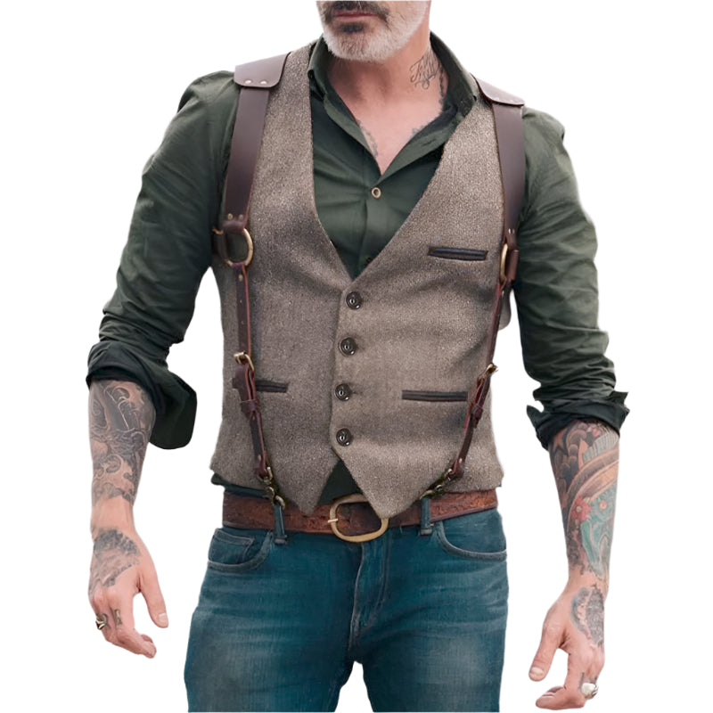 Men's Casual Linen Vest