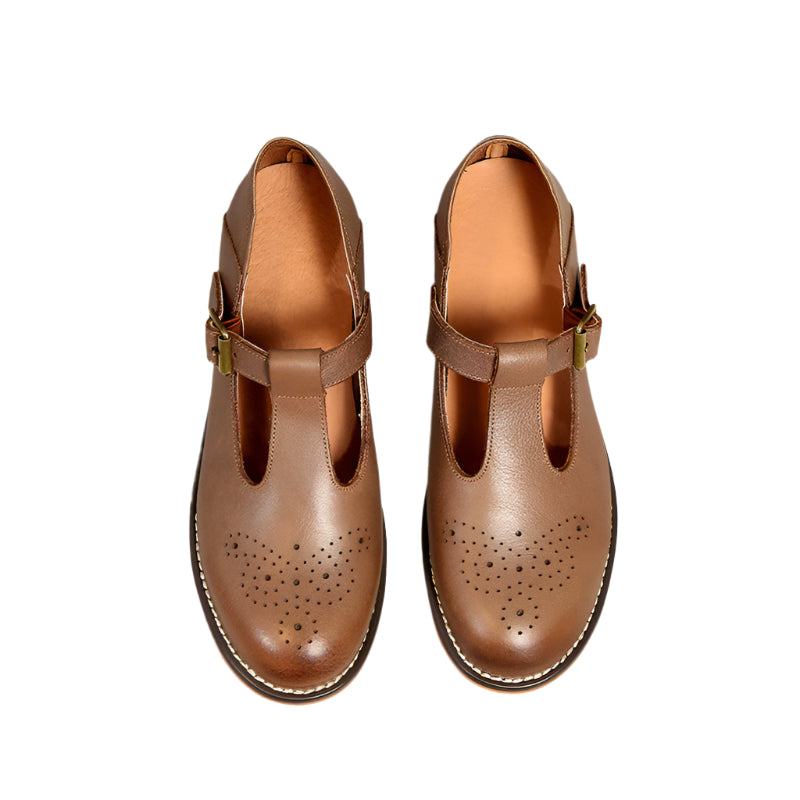 Cowhide leather May Jane Shoes
