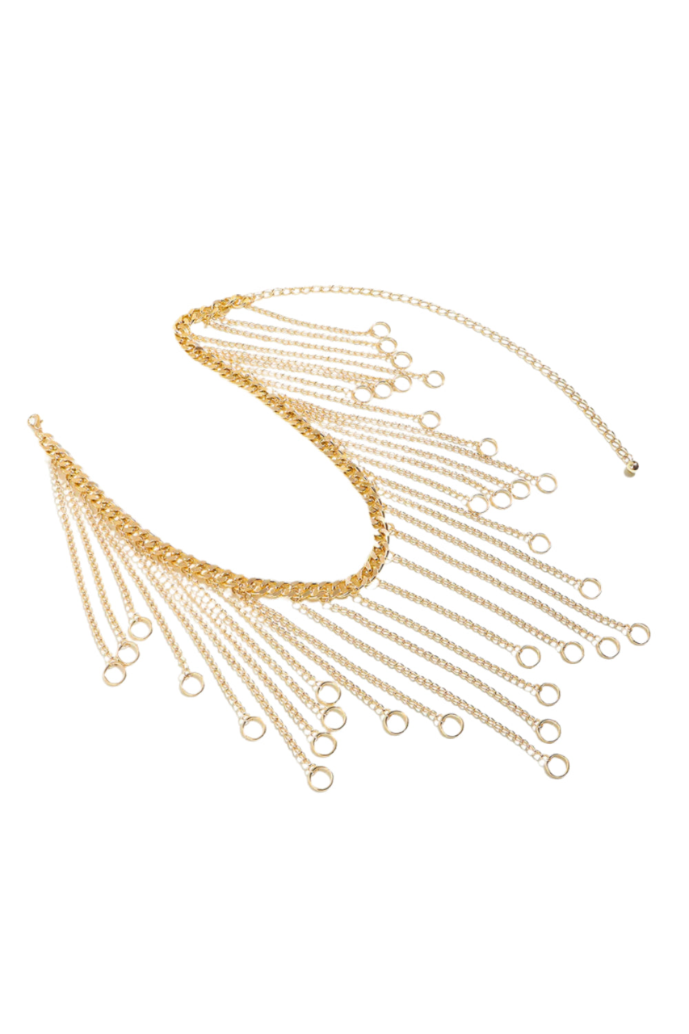 Fringe Chain Alloy Belt