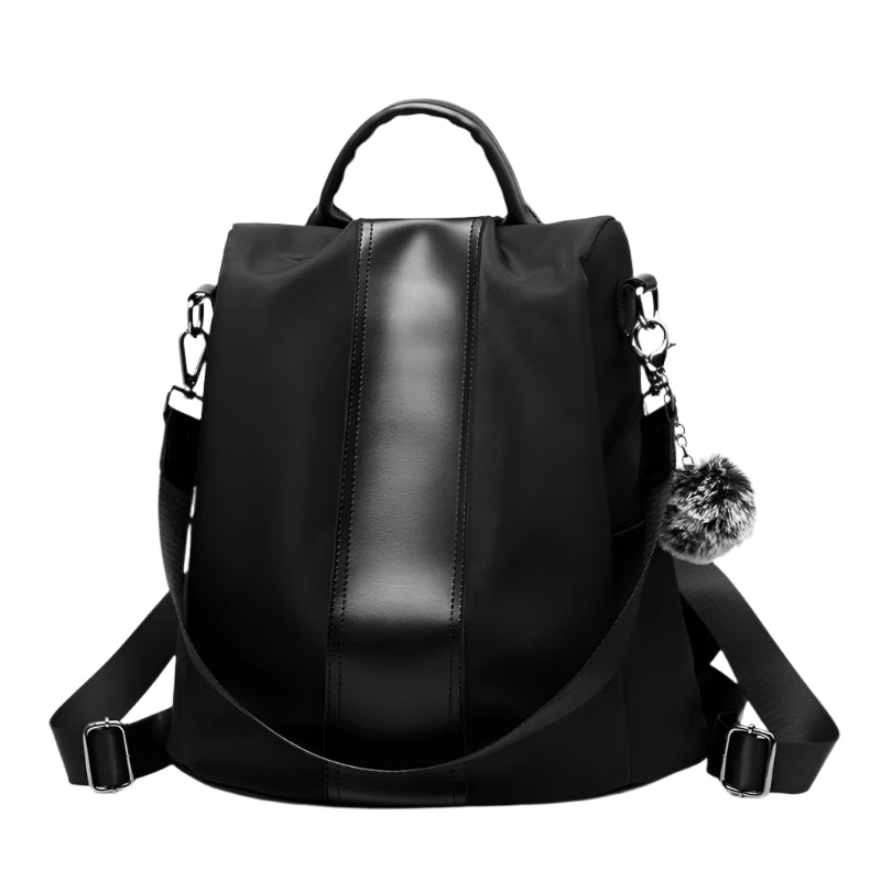 Sheepskin Patchwork Messenger Style Bag with Shoulder Strap