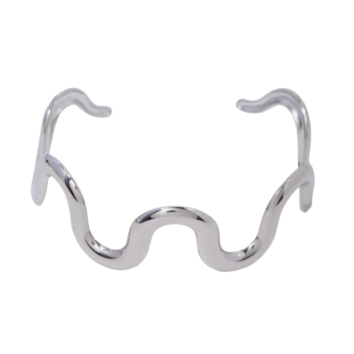 Stainless Steel Wave Shape Bracelet