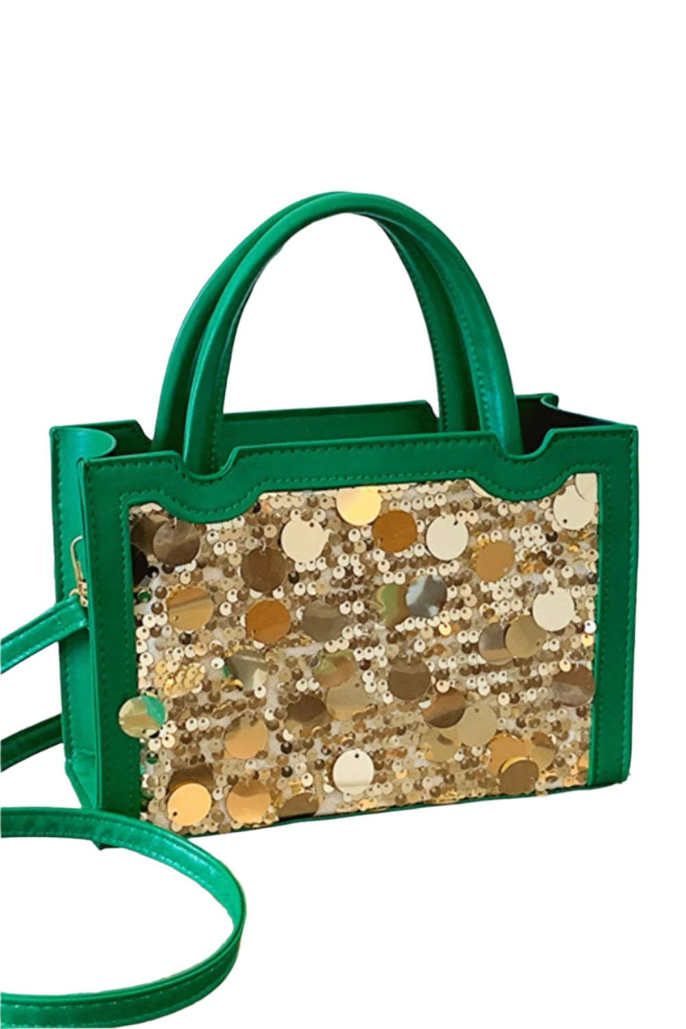 PU Leather Sequin Handbag
