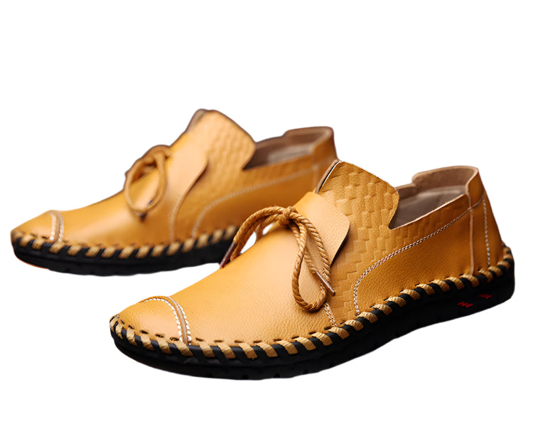 Men's Cowhide Leather Hand Stitched Loafers