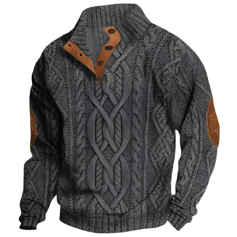 Twisted Knit Men's Sweater