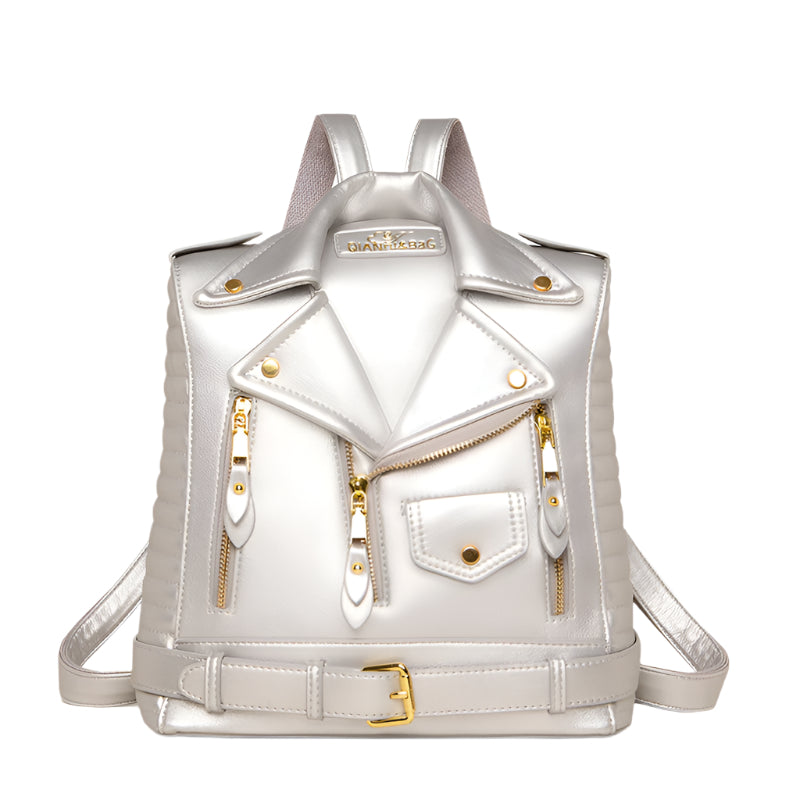PU Leather Jacket Backpack