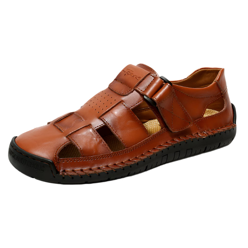 Hand Sewn Cowhide Leather Men's Casual Sandals