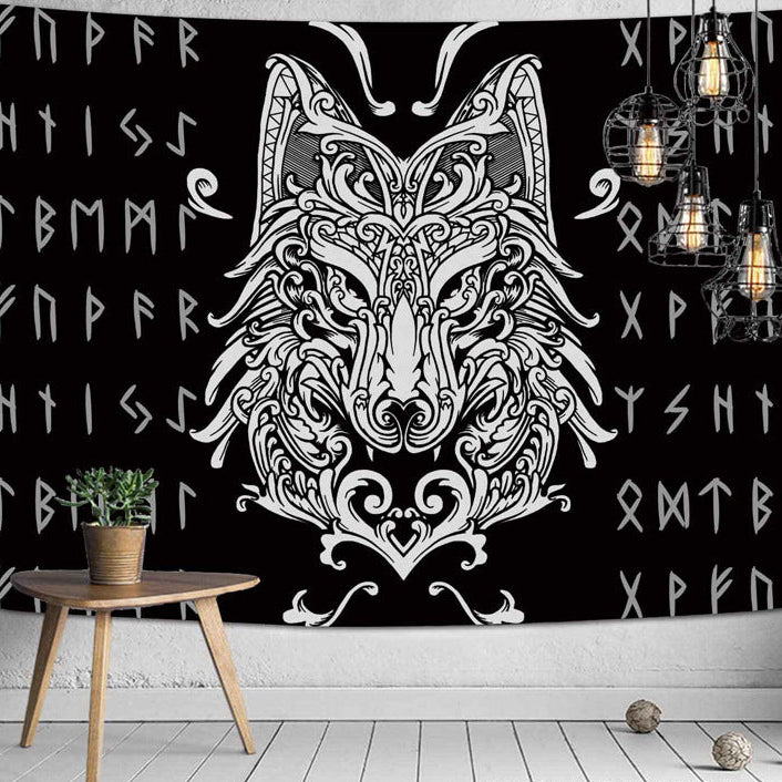 Norse Elder Futhark Runes Wall Hangings Tapestries
