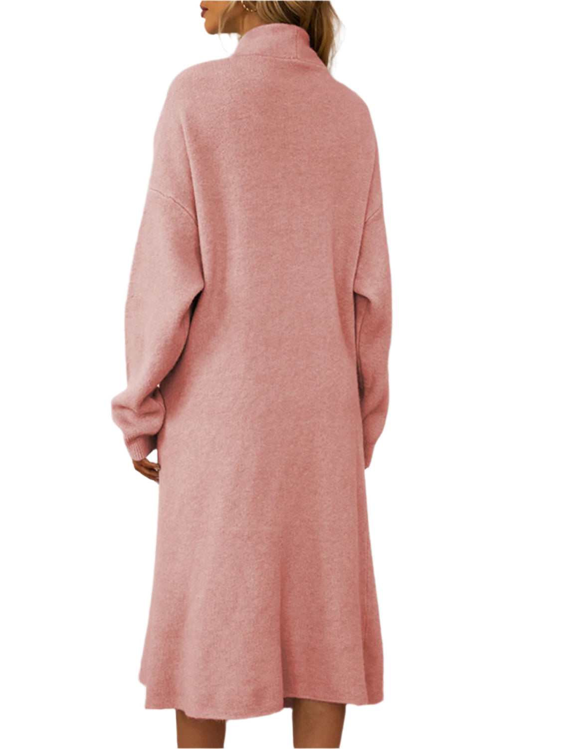 V-Neck Cami Dress and Open Front Cardigan Sweater Set