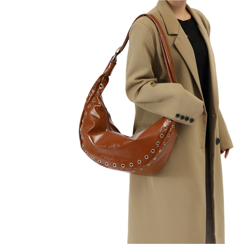 Pu Leather Oversized Shoulder Bag