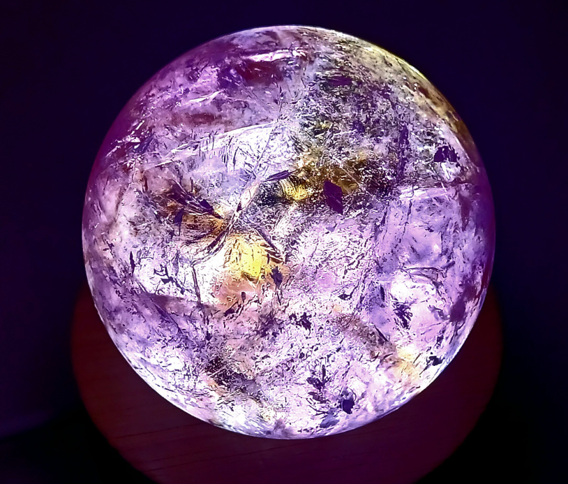 195G Ametrine Crystal Sphere