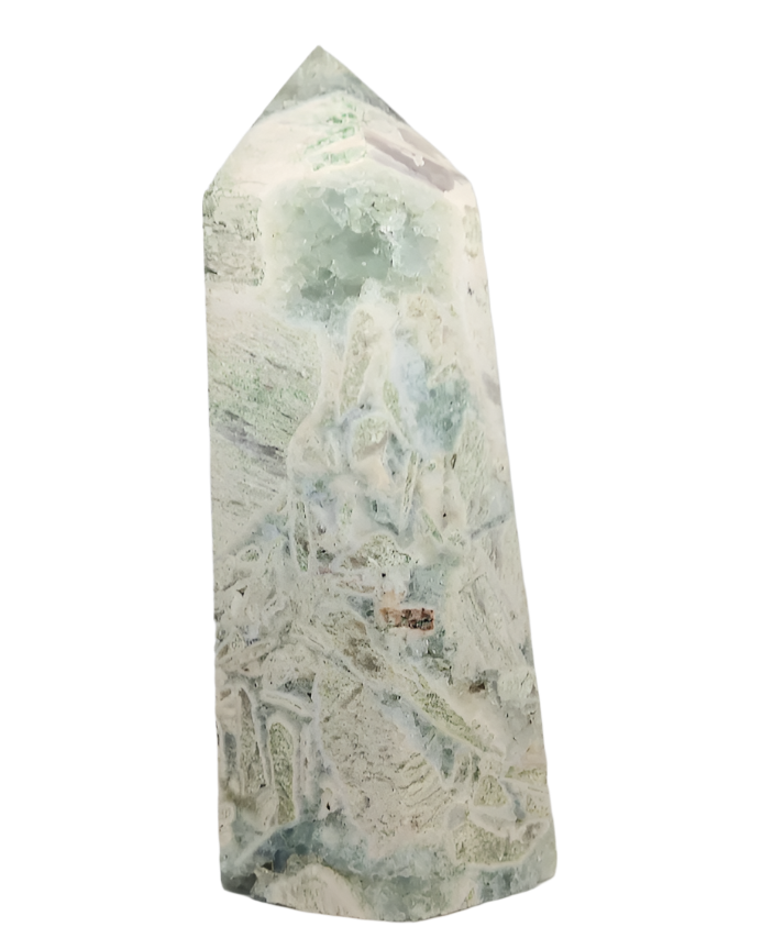 3.1lbs Fluorite Crystal Raw Tower