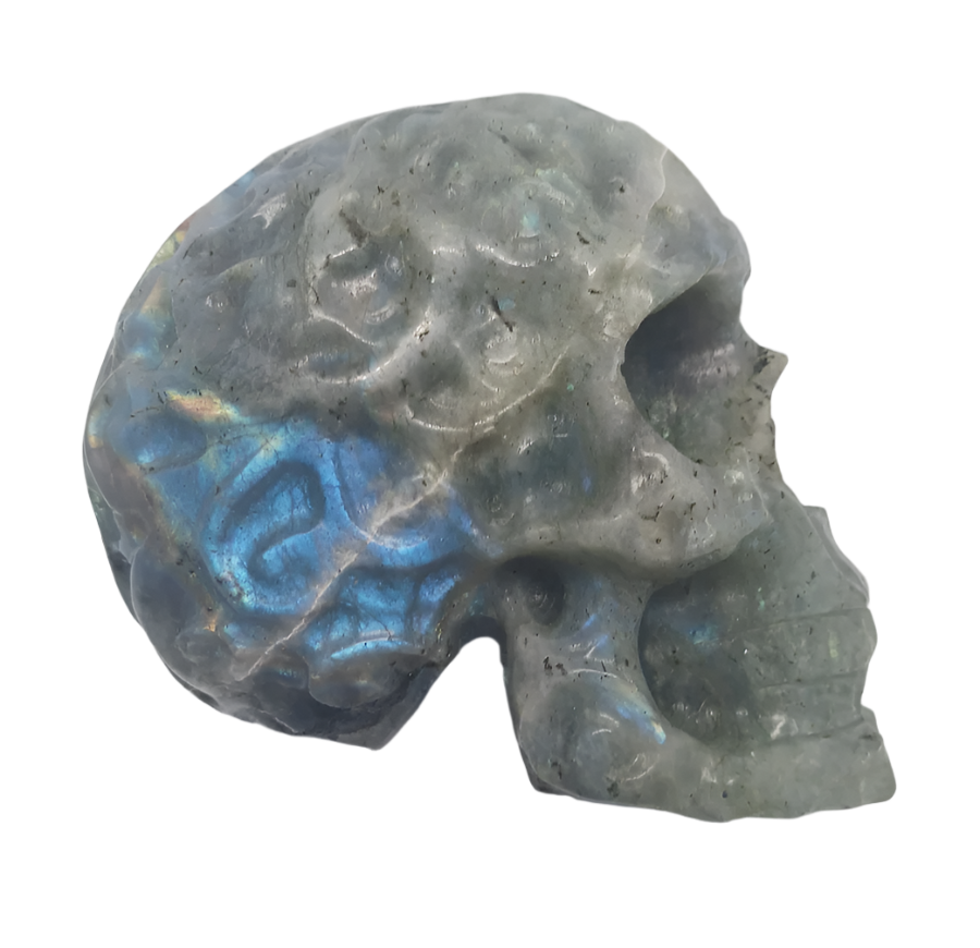 581G Labradorite Crystal Skull