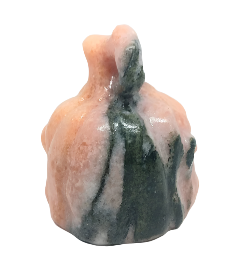 225g Sunstone Crystal Creepy Jack O Lantern Pumpkin Carving