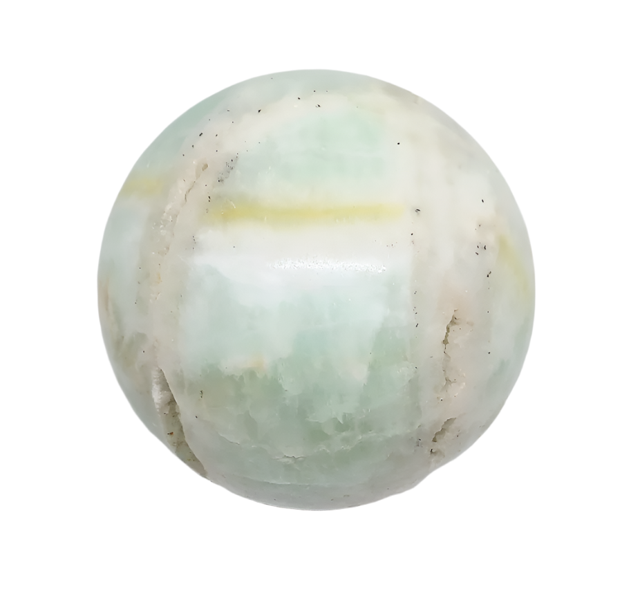 343G Pistachio Calcite Crystal Sphere