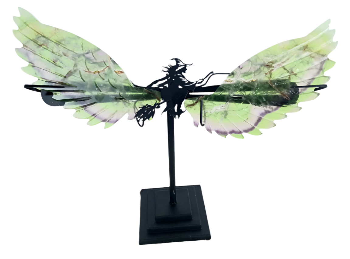 Fluorite Crystal Witch Wings