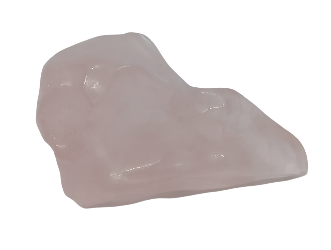 Rose Quartz Raven Skull