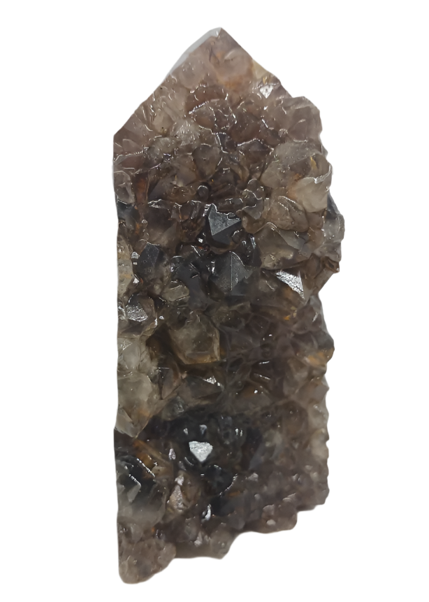 172G Golden Titanium Quartz Crystal Tower