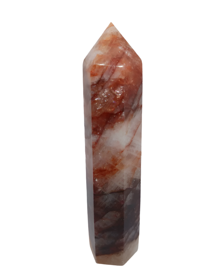 168G Brazilian Fire Quartz Tower