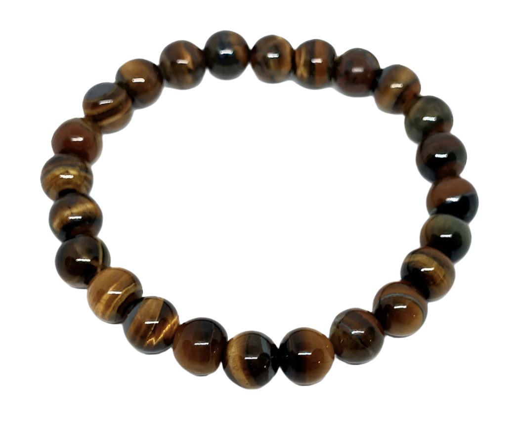 8MM Tiger's Eye Crystal Bracelet