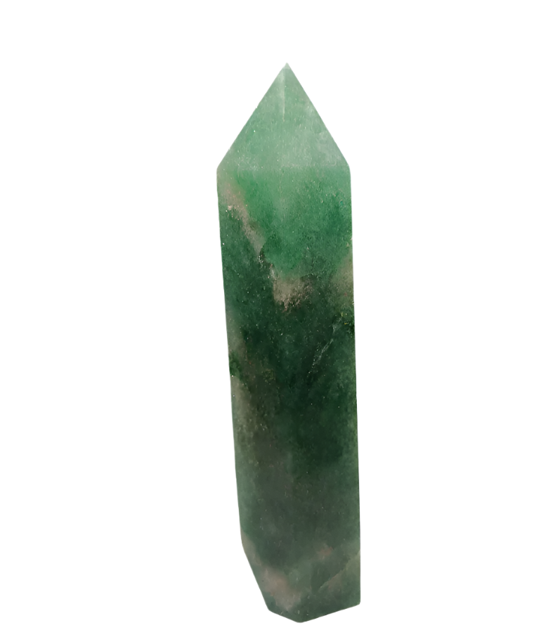 600G Green Strawberry Quartz Crystal Tower