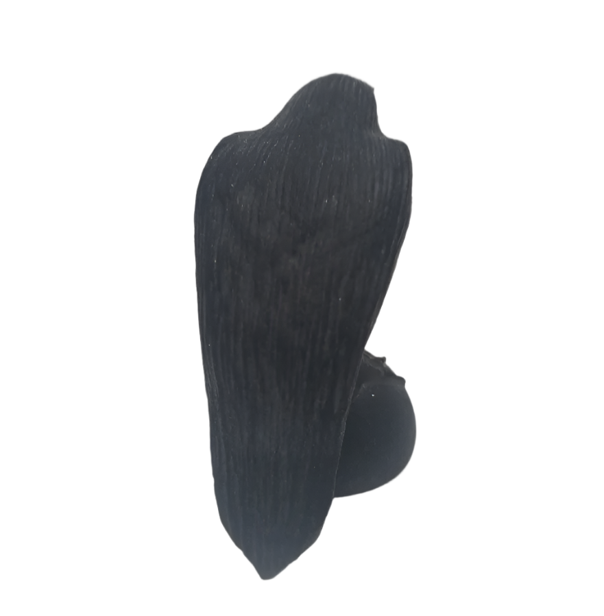 Obsidian Crystal Raven Carving