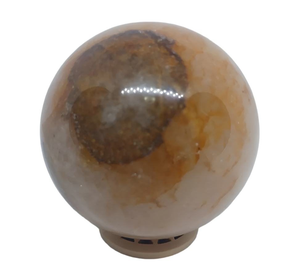 382G Golden Healer Crystal Sphere