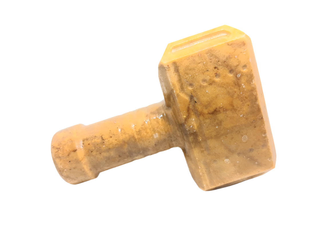 474G Golden Jade Crystal Mjölnir