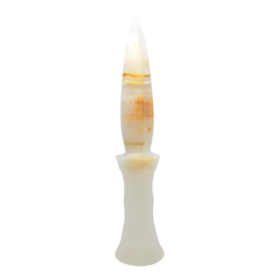 White Onyx Crystal Athame