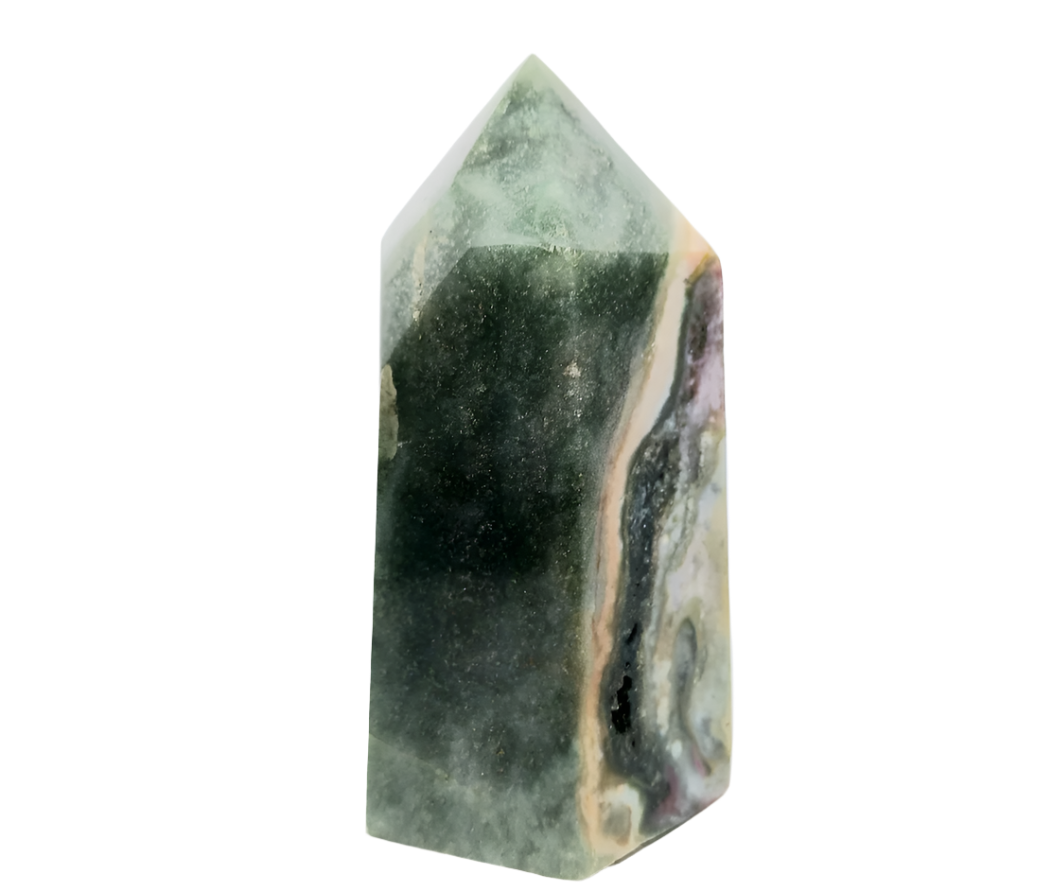 392G Ocean Jasper Crystal Tower
