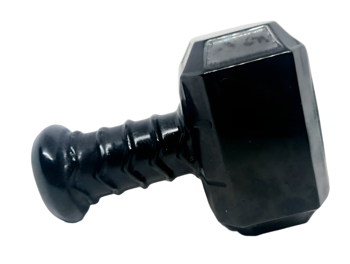 358g Black Obsidian Crystal Mjölnir