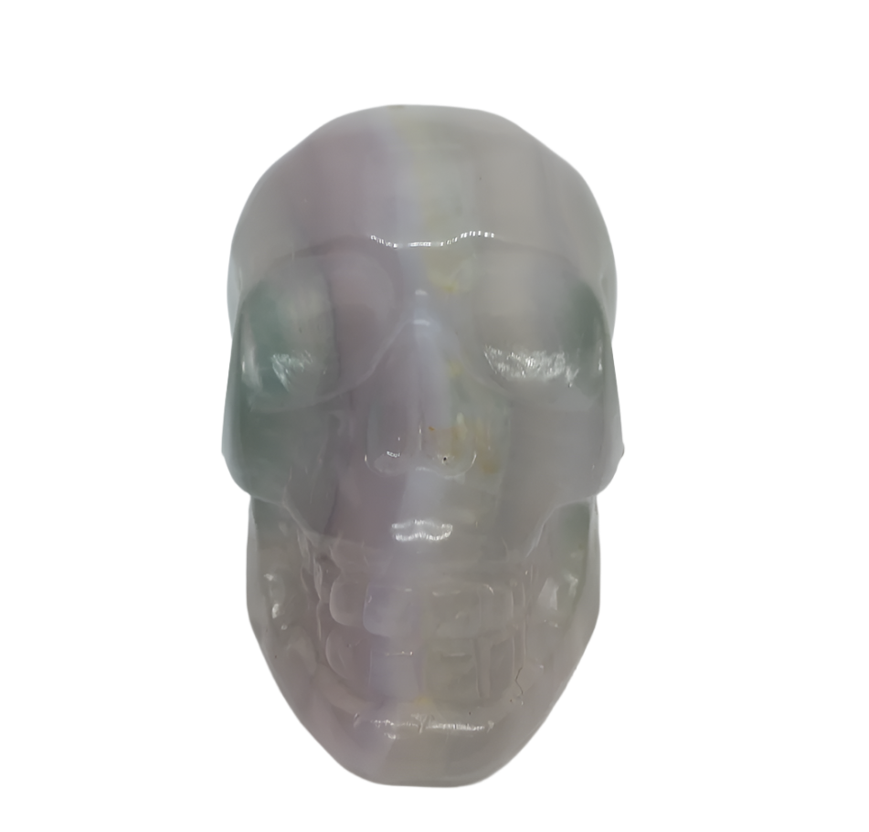 608G Fluorite Crystal Skull