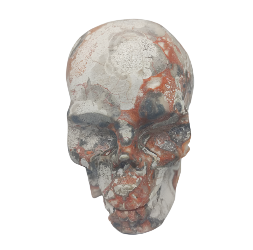 468G Money Agate Crystal Skull