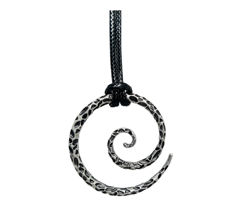 Steel Journey Spiral Necklace