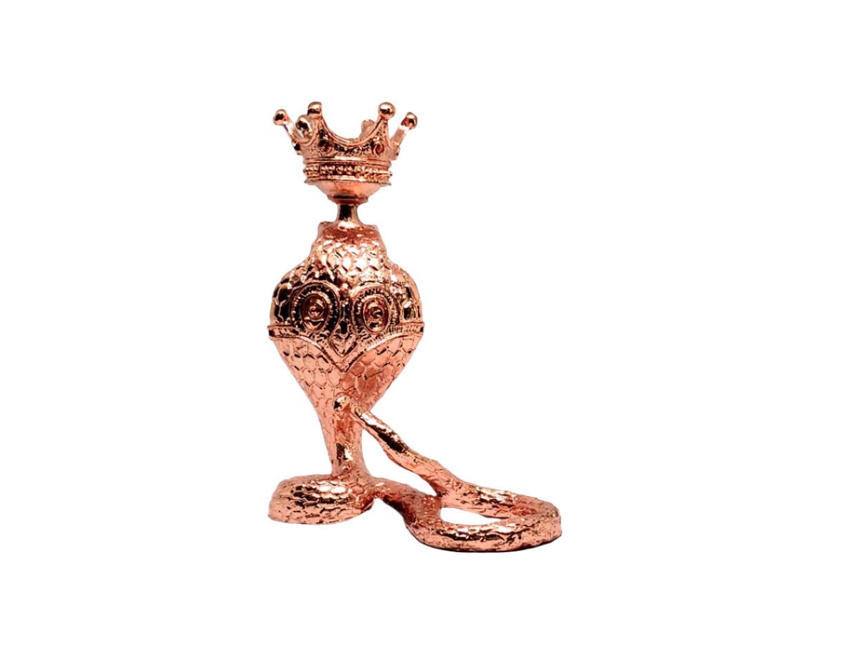 Metal King Cobra Snake Crystal Sphere Holder
