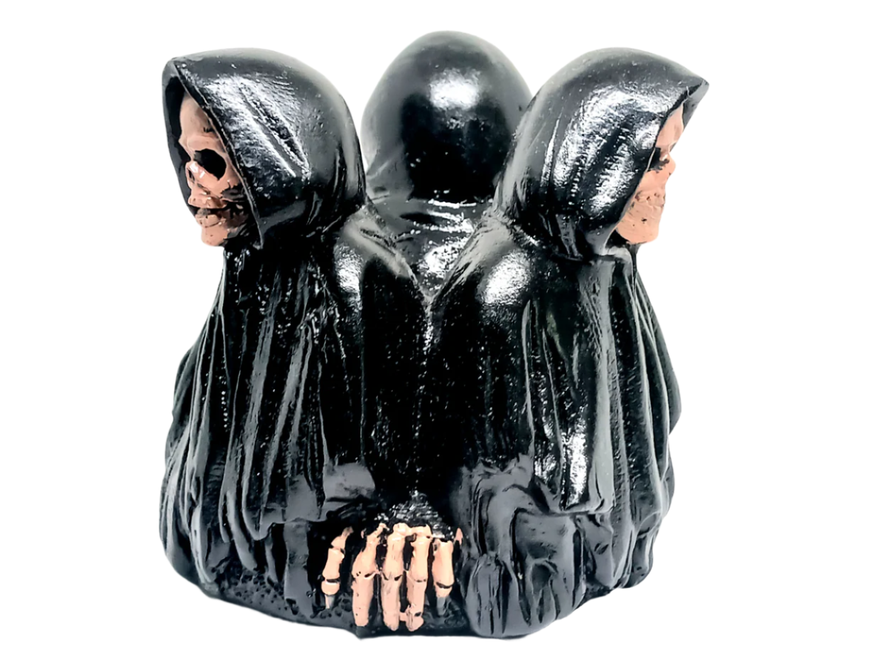 Resin Three Reapers Crystal Sphere Holder