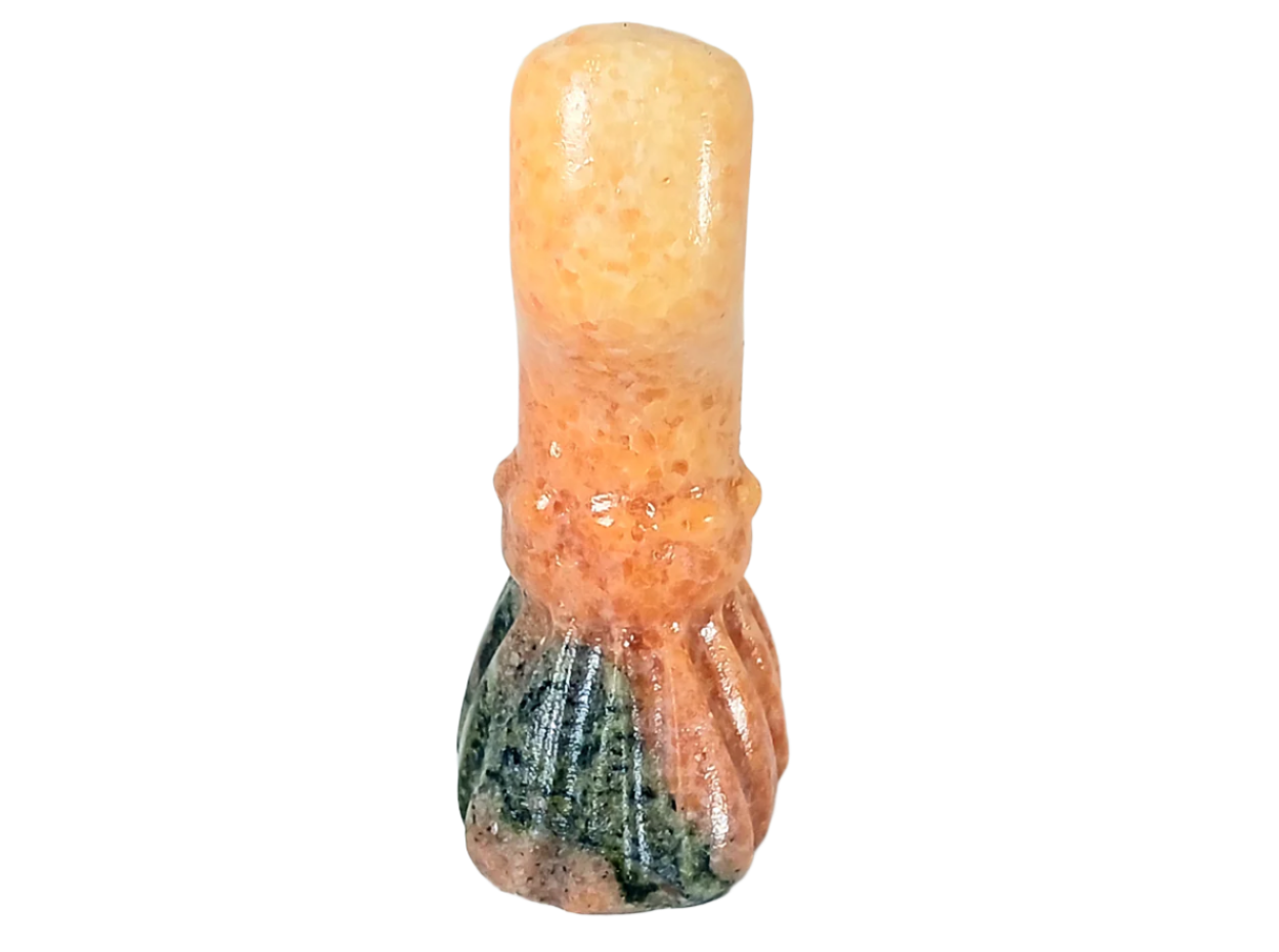 Sunstone Crystal Witch Broom Carving