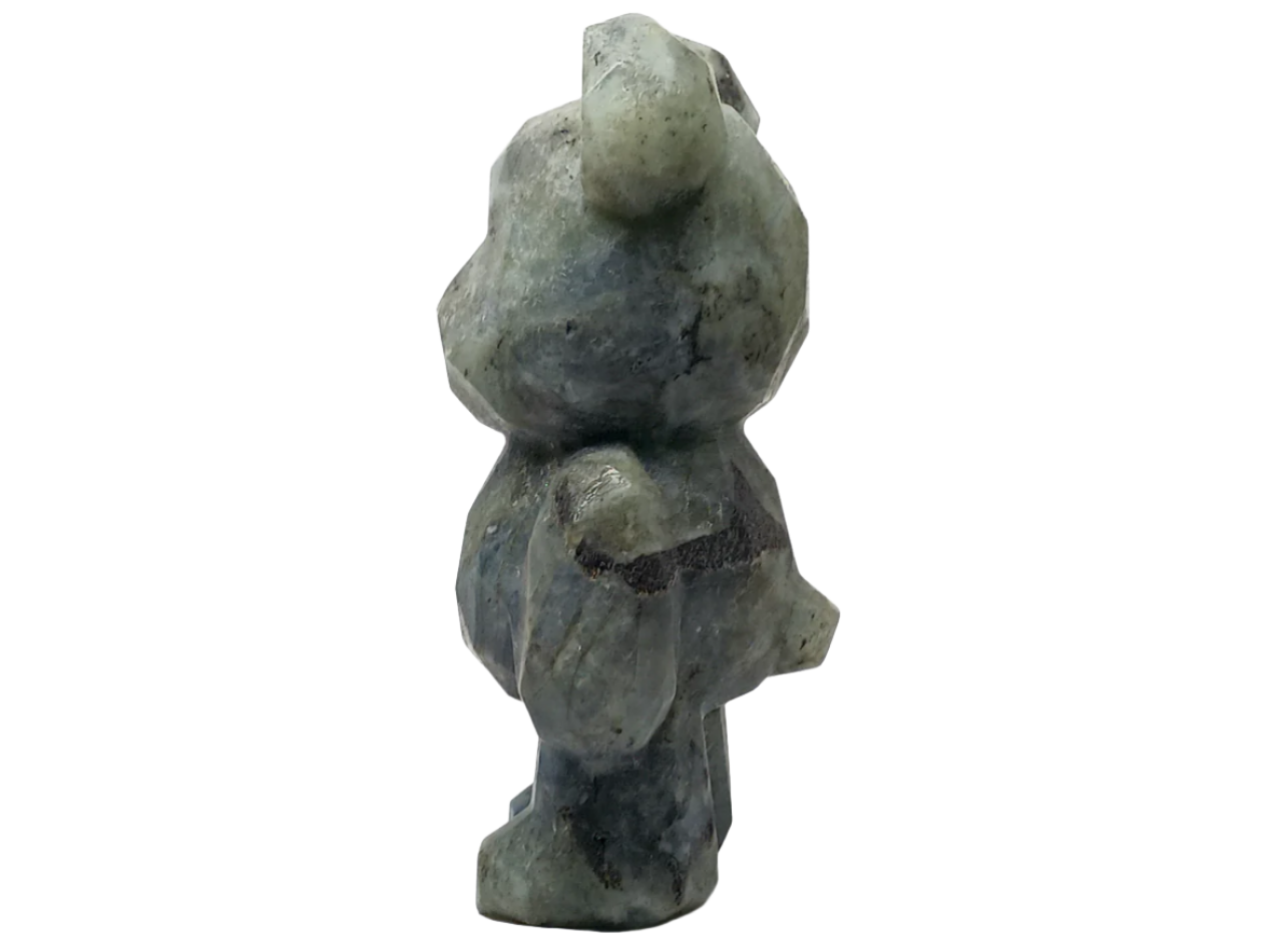 263G Labradorite Crystal Teddy Bear