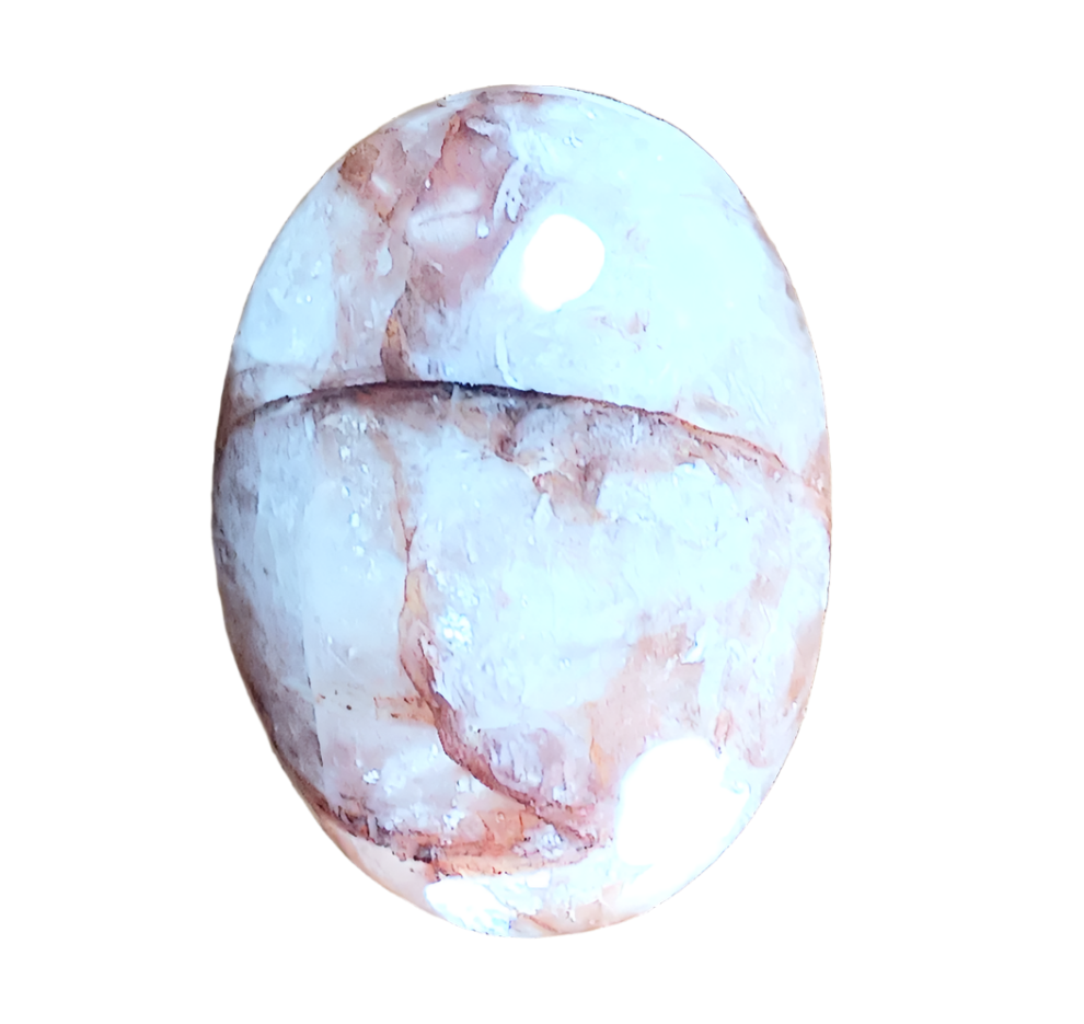 78G Fire Quartz Crystal Palm Stone