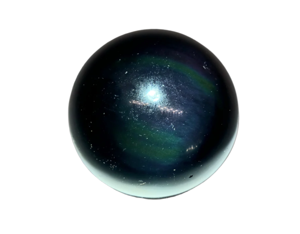 102G Rainbow Obsidian Crystal Sphere