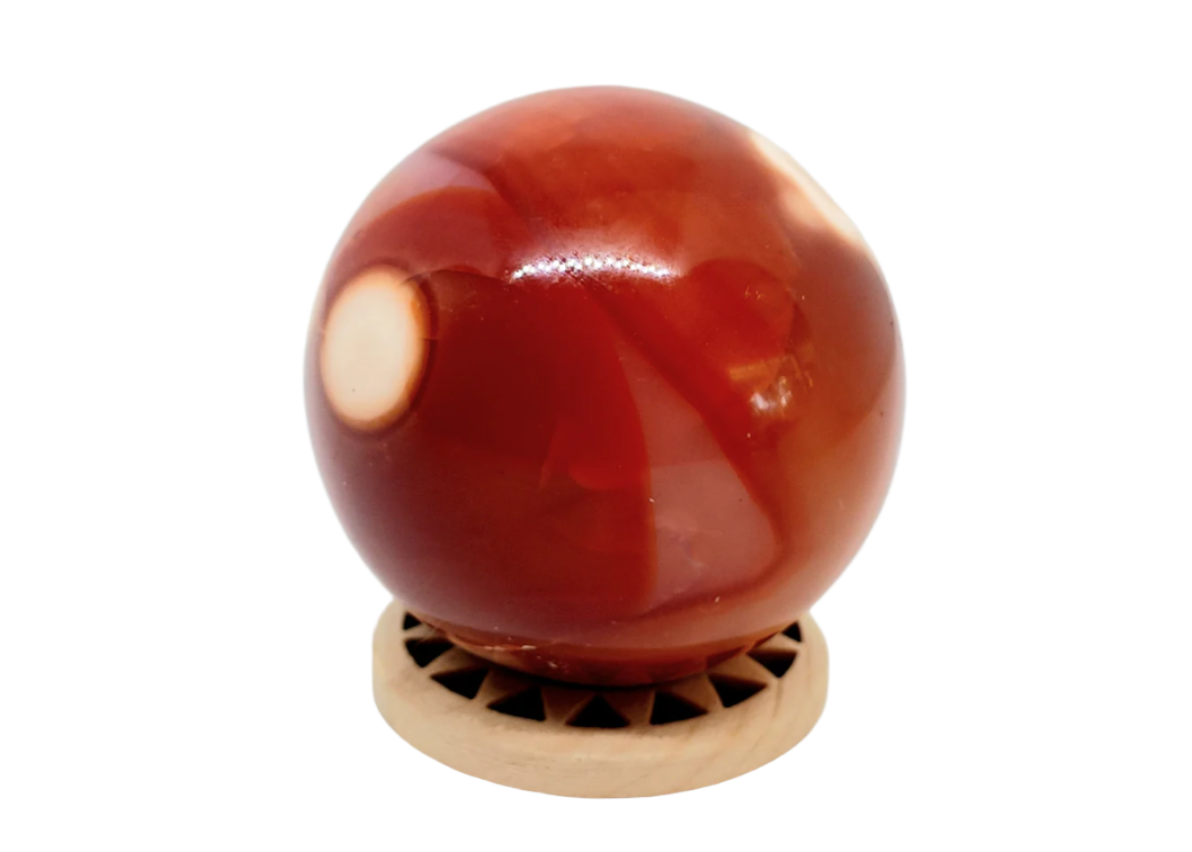 109G Carnelian Crystal Sphere