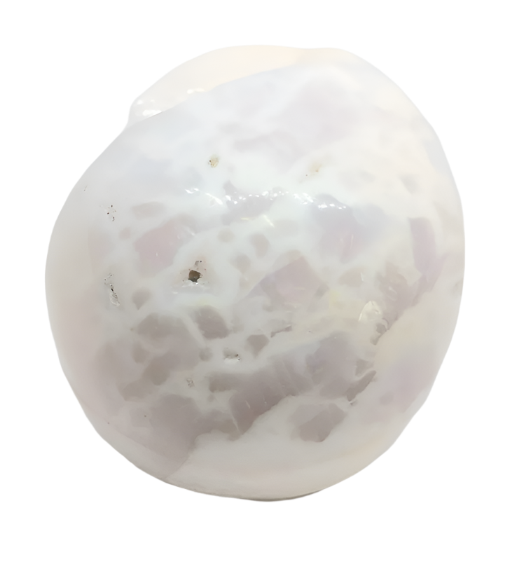 545G White Agate Crystal Skull