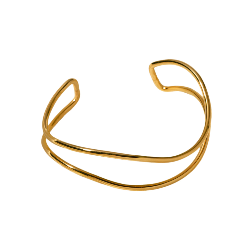 Minimalist Stainless Steel Cuff Bracelet