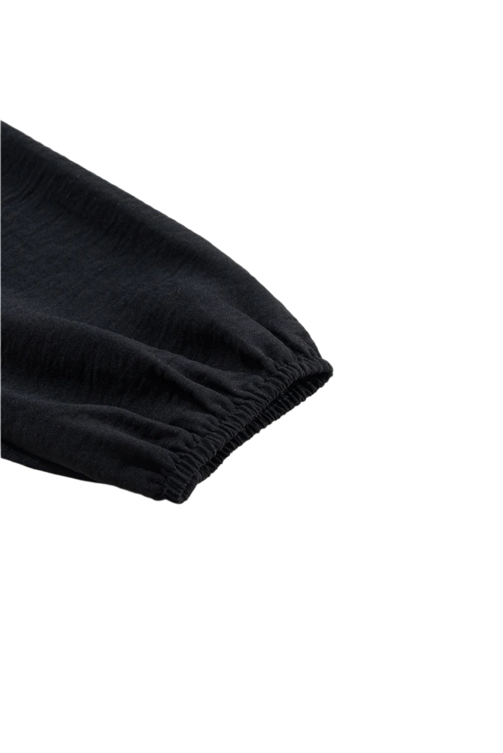 Frill Mock Neck Ruffled Balloon Sleeve Blouse