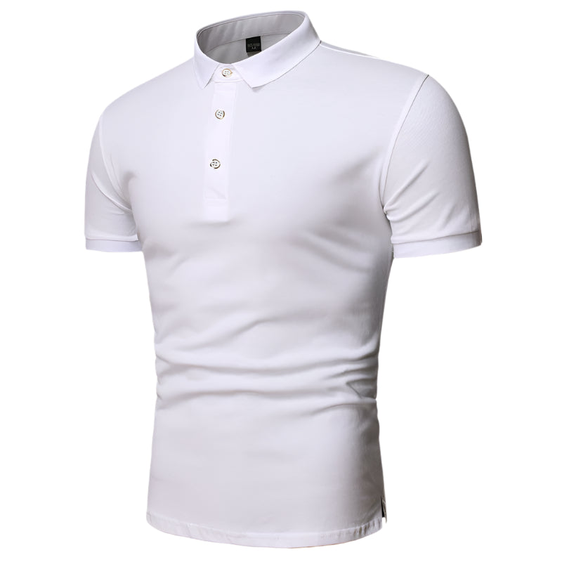 Men's Solid Color Polo Shirt